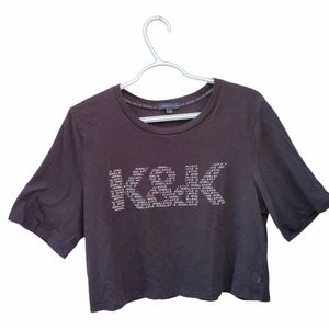 Black Kendall & Kylie Crop Top